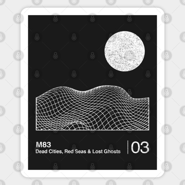 M83 / Minimalist Graphic Fan Artwork Design Magnet by saudade